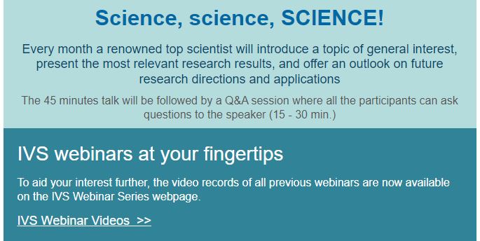 IVS Webinar Videos  >>