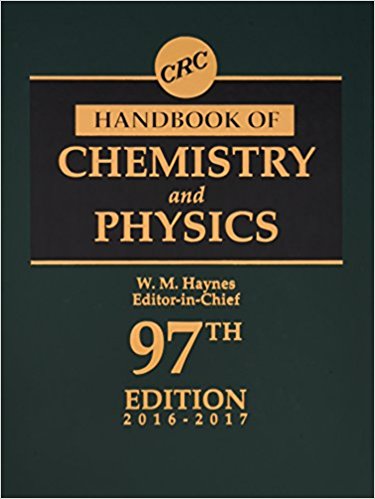 CRC handbook of chemistry and physics 97th Edition